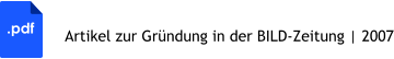 Artikel zur Gründung in der BILD-Zeitung | 2007